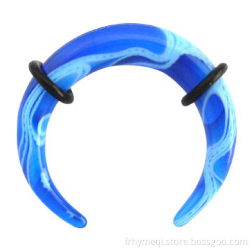 Marble acrylic pincher, plug ring, made of UV, 2013 hot selling